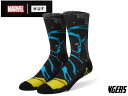 HUF~AVENGERS nt~AxW[Y CITY PROWLING CREWSOCK BLACK N[\bNX ubN 21203[XP{[ XP[g{[h Y fB[X]