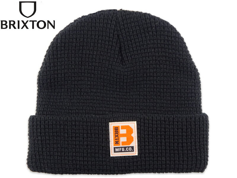 BRIXTON ֥ꥯȥ BUILDERS WAFFLE KNIT BEANIE BLACK ӥ åեӡˡ ֥å 2...