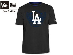 NEWERA ニューエラ LOS ANGELES DODGERS BLACK BRUSHED/ROYAL T-SHIRTS ロスエンゼルス ドジャース Tシャツ ブラックブラッシュド/ロイヤル 21461 [メンズ レディース]