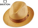 BRIXTON ブリクストン JASPER STRAW HAT ジャスパー ハット 中折れ 麦わら ストロー ハット タン 16553 [メンズ レディース スケボー スケーター]