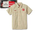 BRIXTON×COCA-COLA ブリクストン×コカ コーラ DELIVERY OLSON SS SHIRTS TAN デリバリーシャツ タン 20908