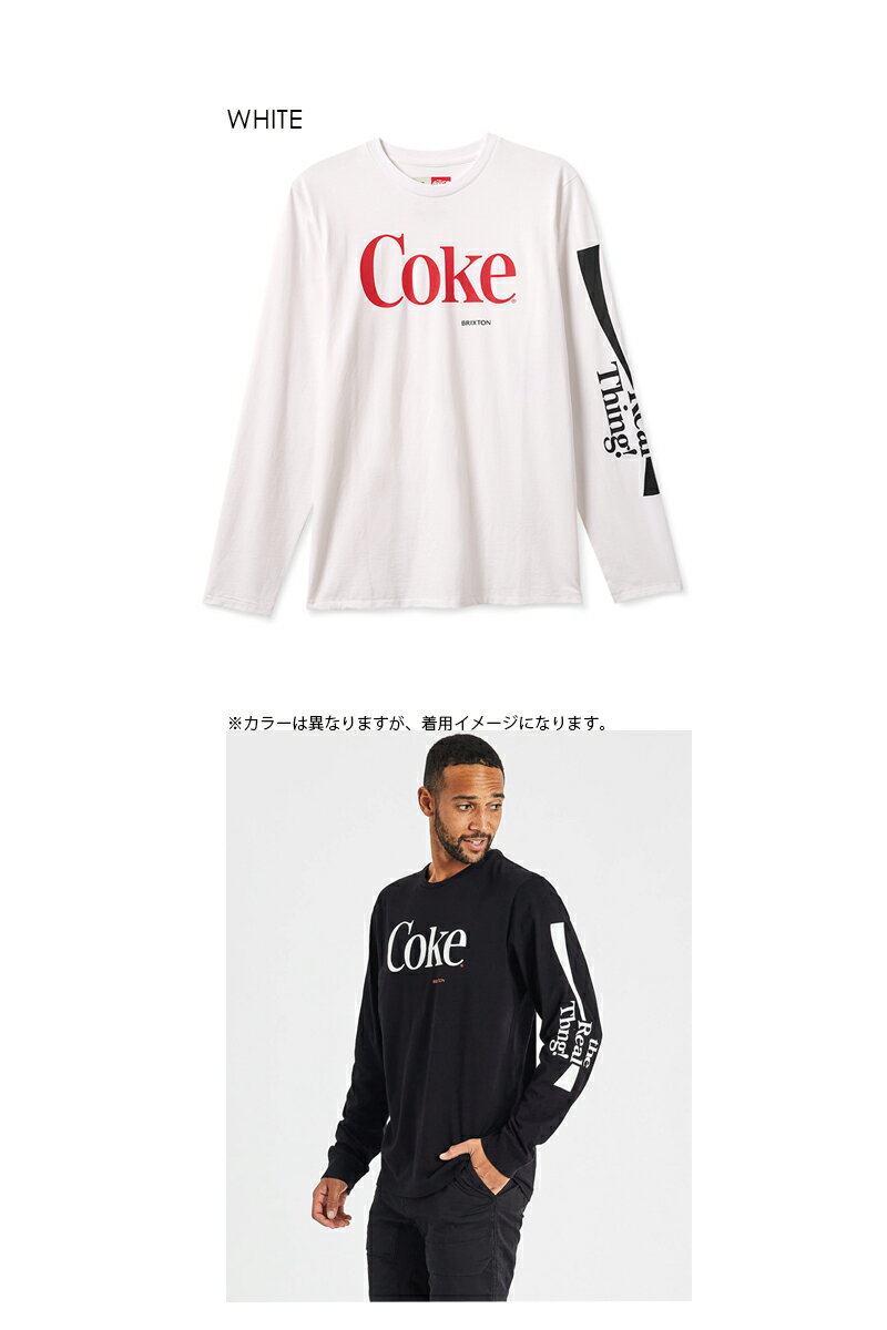 BRIXTON×COCA-COLA ブリクストン×コカ・コーラ REAL THING LONG SLEEVE T-SHIRTS W...