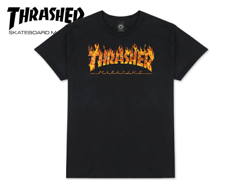 Rakuten - THRASHER スラッシャー INFERNO T-SHIRTS BLACK ブラック 21162 [スケボー スケートボード メンズ レディース]