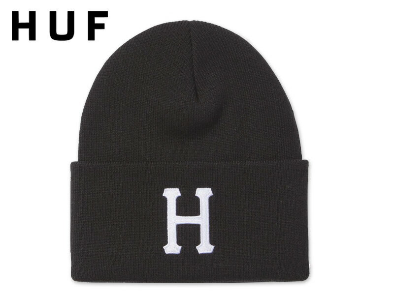 ハフ ニット帽 メンズ HUF ハフ FOREVER BEANIE BLACK フォーエバー ビーニー ブラック 21379 [スケボー スケートボード メンズ レディース ニット帽]　10P01Mar15