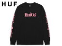 HUF nt CO LONG SLEEVE TEE BLACK OX[u ubN 20939 [XP{[ XP[g{[h Y fB[X]