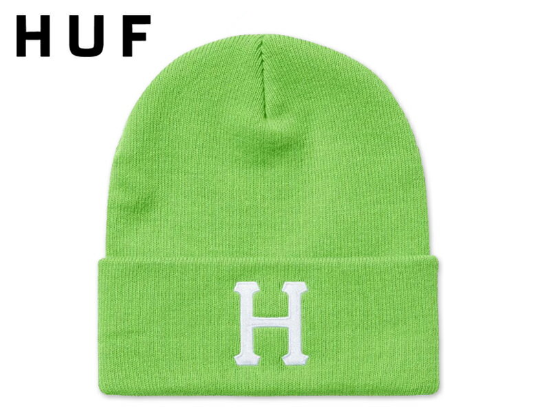 ハフ ニット帽 メンズ HUF ハフ FOREVER BEANIE HUF GREEN フォーエバー ビーニー ハフグリーン 21379 [スケボー スケートボード メンズ レディース ニット帽]　10P01Mar15