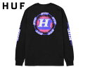 HUF ハフ DEPENDABLE LONG SLEEVE BLACK ロングスリーブ ブラック 21575 