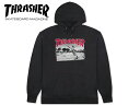 THRASHER スラッシャー JAKE DISH HOOD BLACK ジェイク フーディー ブラック 21168 [スケボー スケートボード メンズ レディース パーカー]