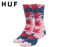 HUF ハフ SUBMERGED DIGITAL PLANT LIFE SOCK PINK プラントライフ ソックス ピンク 20940 [スケボー スケートボ...
