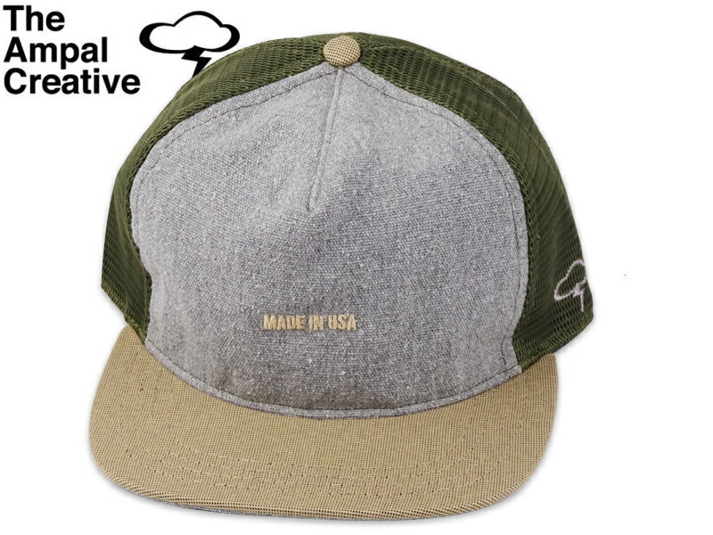 Rakuten - The Ampal Creative アンパルクリエイティブ Made in USA Trucker Cap Grey メッシュキャップ グレー [カルフォルニ スナップバック]　21343