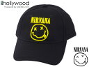 ONhollywood InEbh NIRVANA SMILEY LOGO CAP BLACK/YELLOW j@[i X}C[S Lbv ubN/CG[ 21479 [Y fB[X Xq]