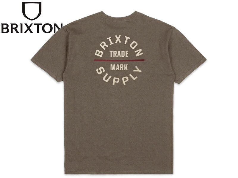 Rakuten - BRIXTON ブリクストン OATH V T-SHIRTS Dark Earth/Whitecap/Island Berry Tシャツ ダークアース/ホワイトキャップ/ベリー 21035　22189