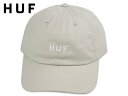 HUF ハフ SET OG LOGO CURVED VISOR HAT CREAM カーブ ブリム キャップ クリーム 20471 21078 スケボー スケートボード メンズ レディース