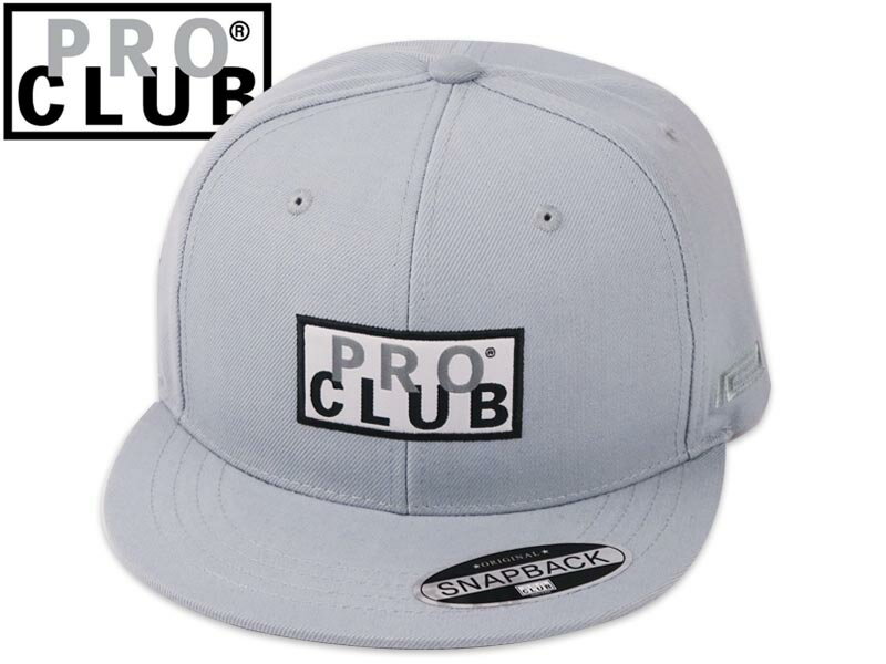 PRO CLUB プロクラブ LOGO SNAPBACK GREY ロゴ スナップバック グレー 21462 [メンズ レディース]21799