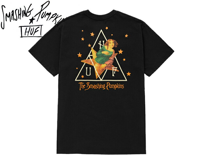 HUF×SUMASHING PUMPKIN ハフ×スマッシング・パンプキンズ INFINITE STAR GIRL T-SHIRTS BLACK Tシャツ ブラック 21239 [メンズ レディース]