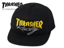 THRASHER XbV[ RACING SNAPBACK CAP BLACK [VO XibvobN Lbv ubN 21497 [XP{[ Y fB[X]