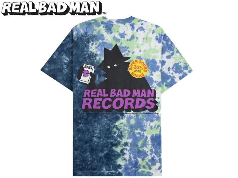 Rakuten - REAL BAD MAN リアルバッドマン RBM RECORDS TIEDYE SS T-SHIRTS BLUE TIEDYE Tシャツ ブルータイダイ 21018