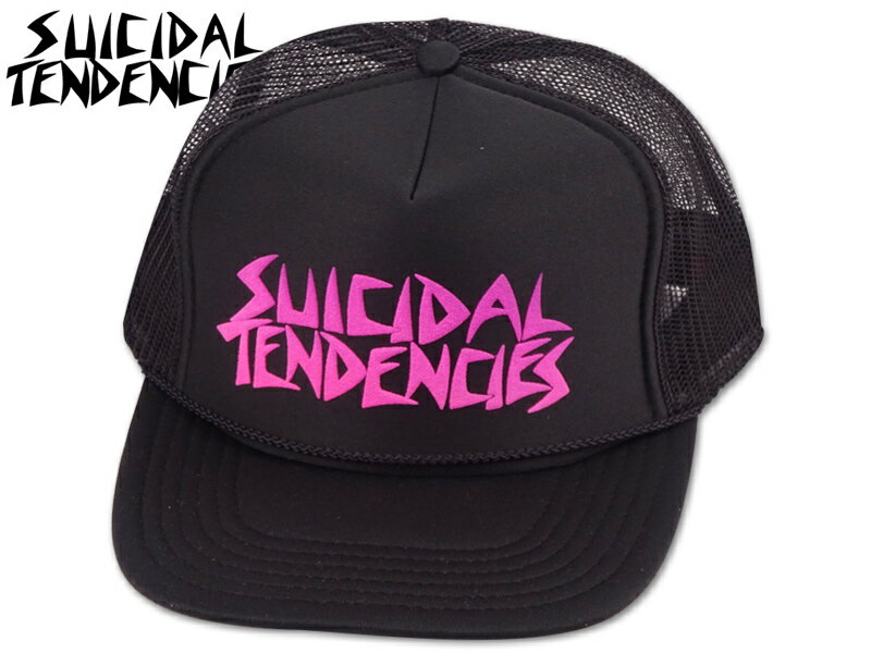 SUICIDAL TENDENCIES スーサイダル・テンデンシーズ FLIP-UP MESH CAP BLACK/NEON PINKメッシュアキャップ ブラック/ネオンピンク 21113