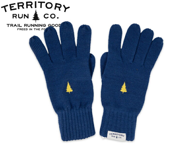 Territory Run Co. テリトリーラン MERINO RUN GLOVE NAVY メリノ ラングローブ 21339 [メンズ レディース トレイルラン トレラン 手袋 防寒 通勤]