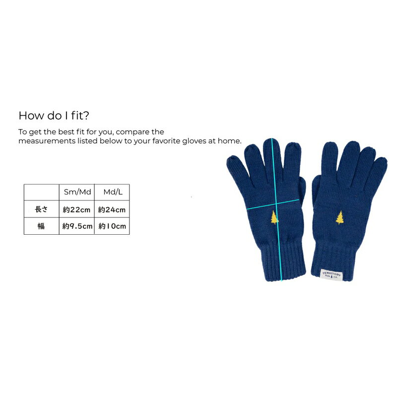 Territory Run Co. �ƥ�ȥ꡼��� MERINO RUN GLOVE NAVY ���� ��󥰥����� 21339 [��� ��ǥ����� �ȥ쥤���� �ȥ��� ���� �ɴ� �̶�]