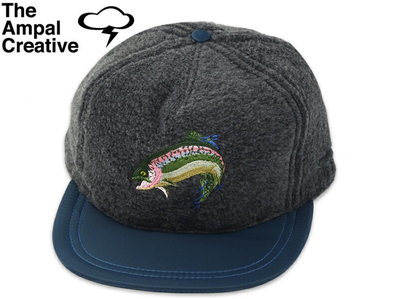 乐天商城 - The Ampal Creative アンパルクリエイティブ Trout Fleece Cap Charcoal フリースキャップ チャコール 21342