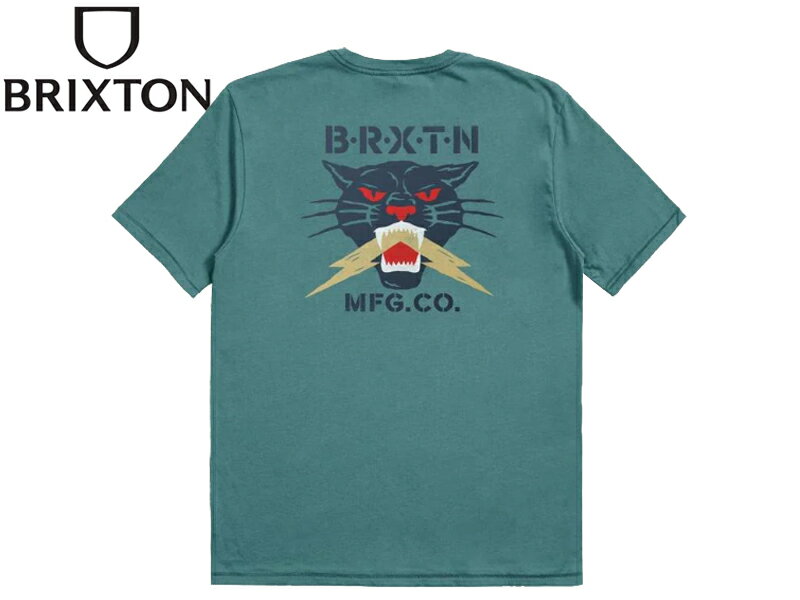 BRIXTON ブリクストン SPARKS T-SHIRTS SPRUCE スパークス Tシャツ スプルース 21039 [SKATE SK8 スケボー スケーター]