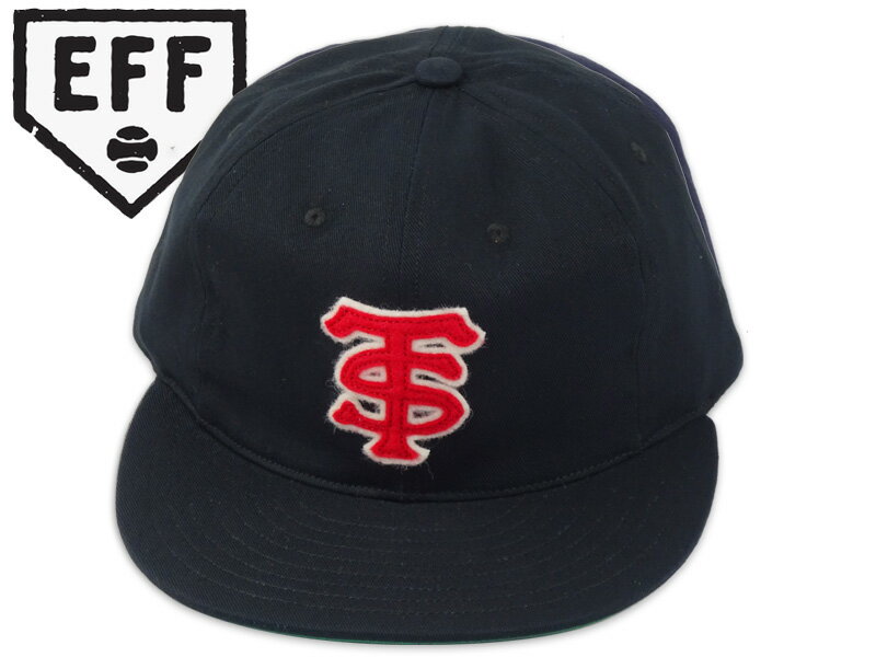 EBBETS FIELD FLANNELS エベッツフィールドフランネルズ COTTON BALLCAP TOKIO SENATORS 1937 BLACK コットン ボールキャップ ブラック 21356