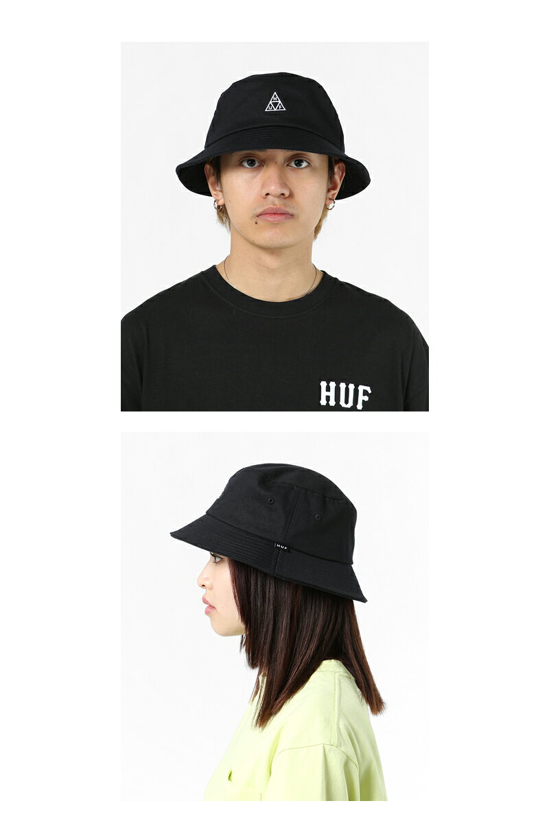HUF ハフ SET TT BUCKET BLACK バケットハット ブラック 20980 22809 [スケボー ス...