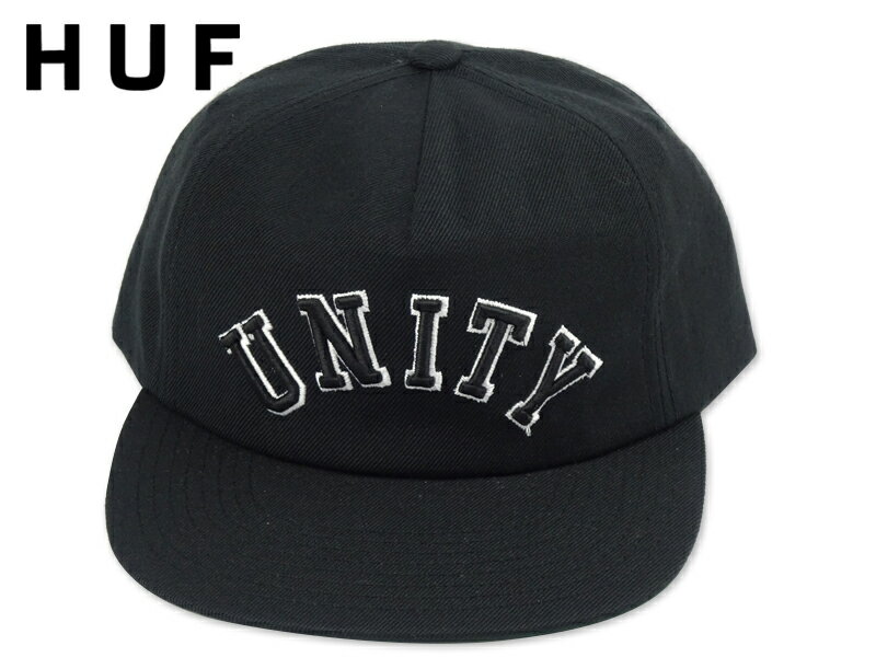 Rakuten - HUF ハフ UNITY SNAPBACK BLACK スナップバックキャップ ブラック 21074 [スケボー スケートボード メンズ レディース]