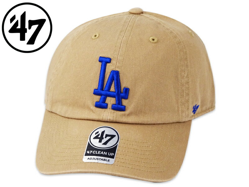 Rakuten - 47BRAND フォーティーセブンブランド LOS ANGELES DODGERS CLEAN UP CAP KHAKI/ROYAL ロサンゼルス ドジャース カーキ/ロイヤル 21509 [メンズ レディース]