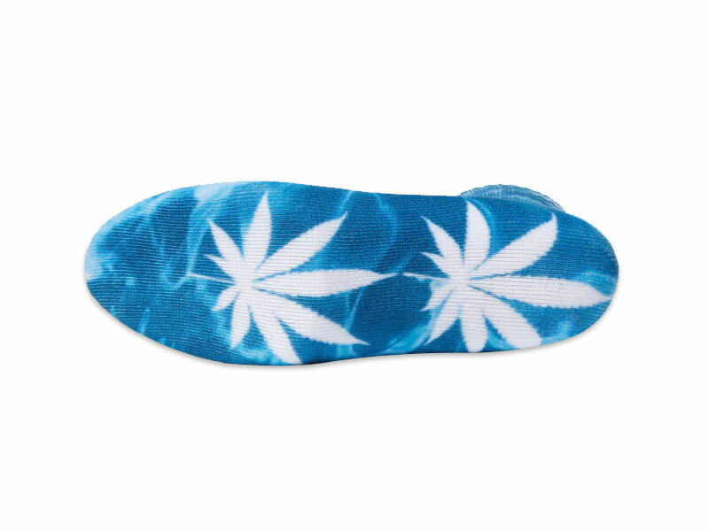 HUF ハフ VISUAL PLANTLIFE SOCK BLUE ビジュアル プラントライフ ソックス ブルー 21081 [スケボー スケートボード メンズ レディース]