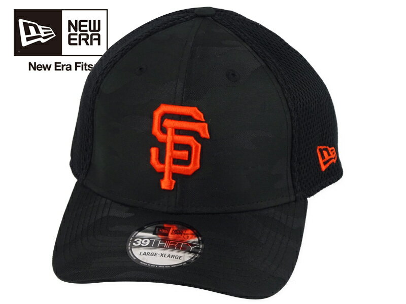 NEWERA ニューエラ 39THIRTY SUBTLE CAMO FLEX CAP SANFRANCISCO GIANTS BLACK サンフランシスコ ジャイアンツ サトルカモ ブラック 22751