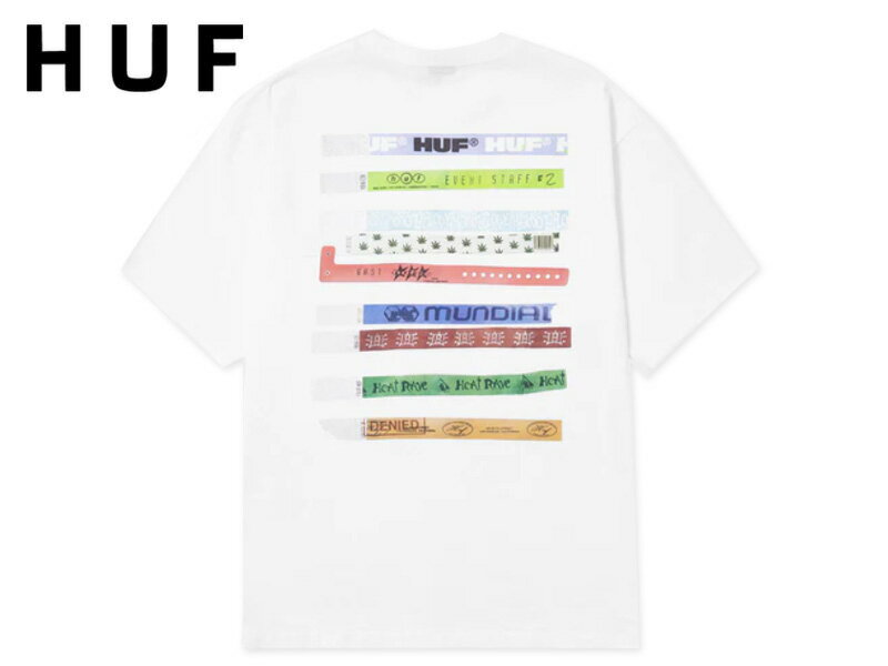 HUF ハフ ADMISSION T-SHIRTS WHITE Tシャツ ホワイト 22268 [スケボー スケートボード メンズ レディース](4.0)