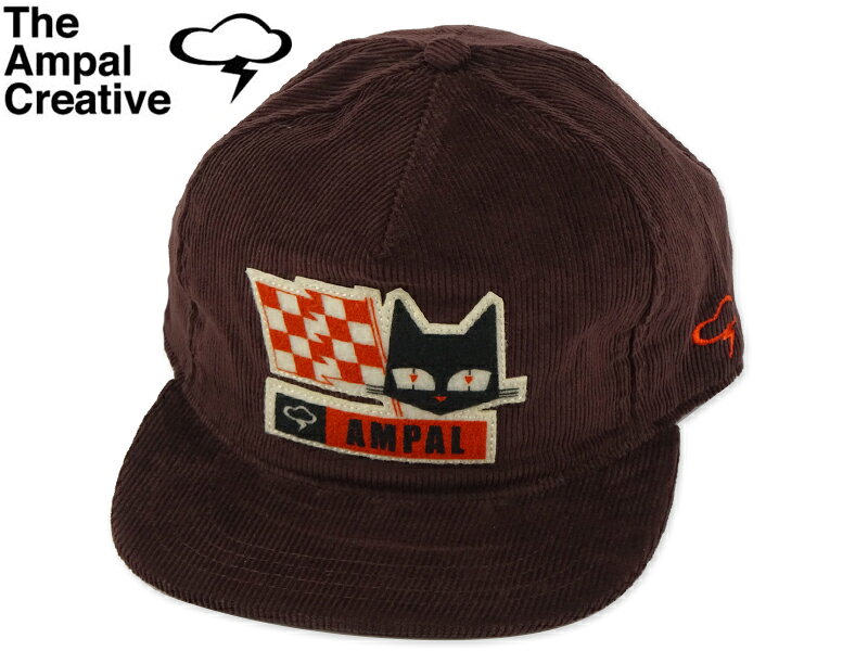 The Ampal Creative 앰팔 크리에이티브 CATEYES CORDUROY SNAPBACK BROWN 코듀로이 캣아이 스냅백 캡 브라운 [칼포르니 스냅백]21342
