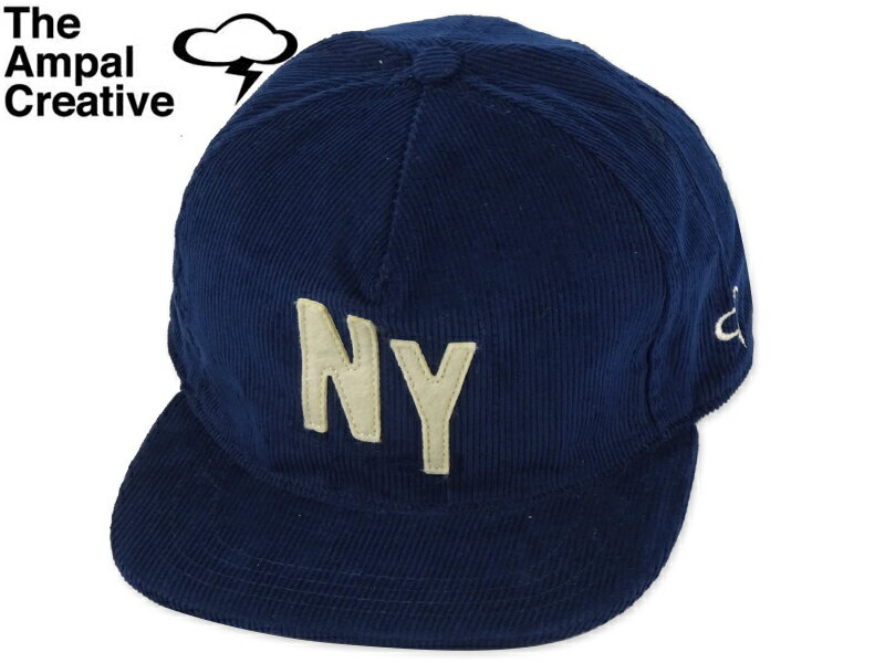 乐天商城 - The Ampal Creative アンパルクリエイティブ NY CITY SERIES CORDUROY SNAPBACK NAVY コーデュロイ スナップバック キャップ ネイビー [カルフォルニ スナップバック]21342