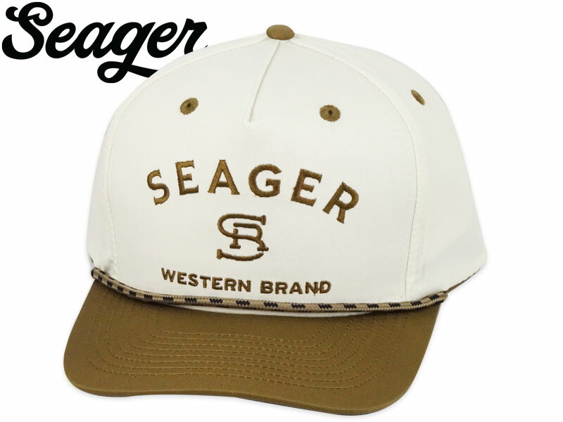 楽天ストリームSEAGER シーガー BRANDED SNAPBACK CREAM/BROWN ブランデッド スナップバックキャップ クリーム/ブラウン 22292[カルフォルニ スナップバック]
