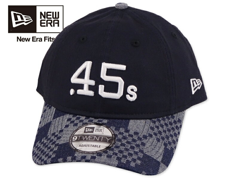 乐天商城 - NEWERA ニューエラ 9TWENTY PATTERN DENIM HOUSTON CULT 45 NAVY/DENIM ヒューストンコルツ ネイビー/デニム 22737 [メンズ レディース]