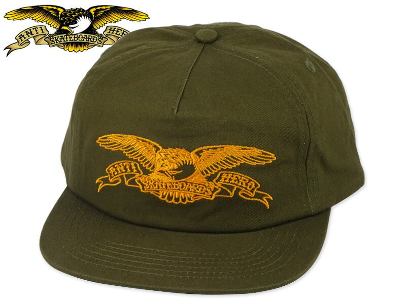 Rakuten - ANTIHERO アンタイヒーロー BASIC EAGLE SNAPBACK BROWN/ORANGE キャップ ブラウン/オレンジ 22873 [メンズ レディース]