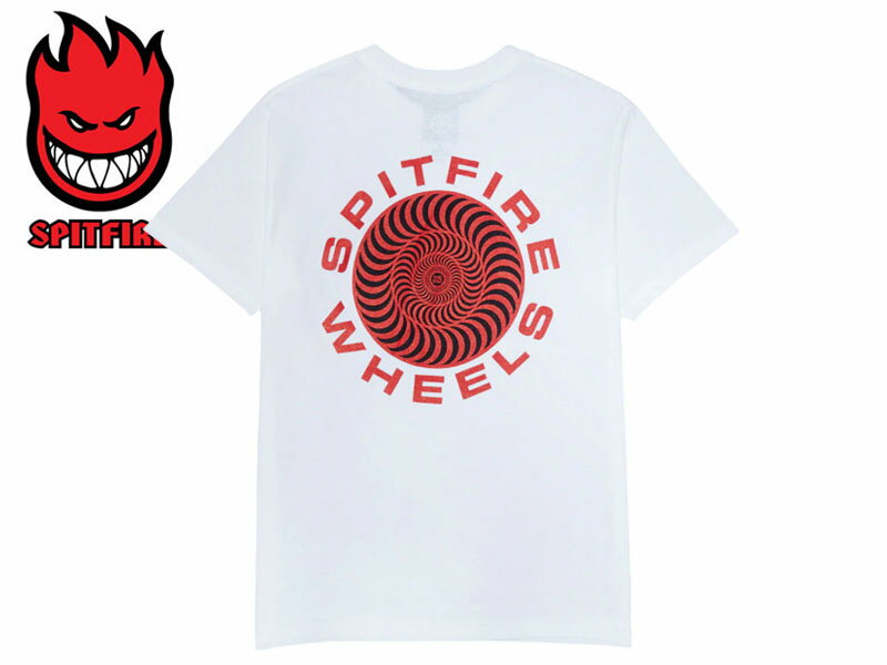 Rakuten - SPITFIRE スピットファイヤー CLASSIC SWIRL T-SHIRT WHITE/RED Tシャツ ホワイト/レッド 22879 [半袖 SKATE SK8 スケボー]　10P25Oct14