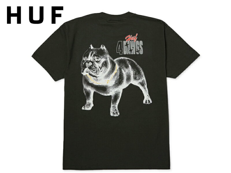 乐天商城 - HUF ハフ 4 THE DAWGS T-SHIRT BLACK Tシャツ ブラック 22348 [メンズ レディース]