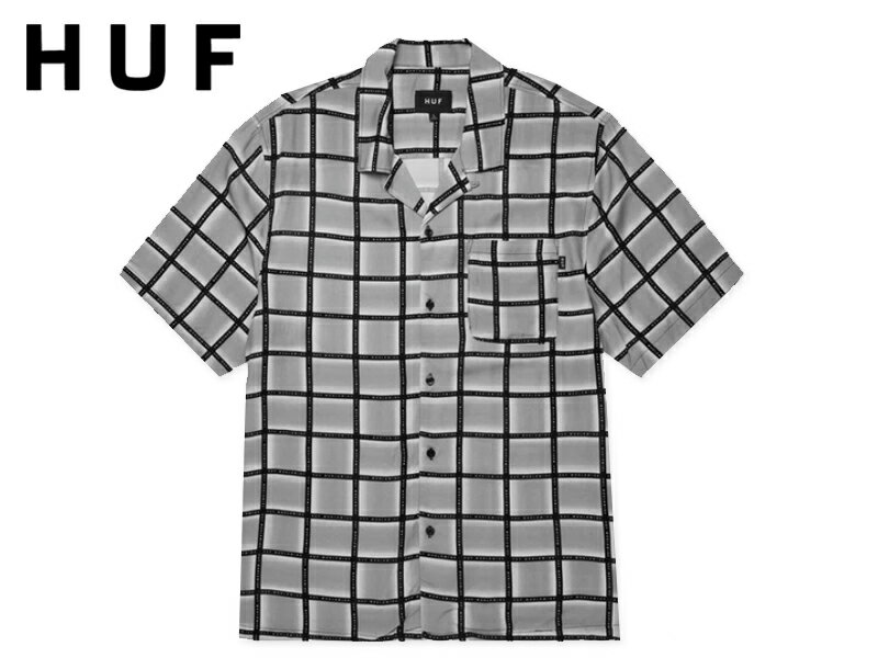 乐天商城 - HUF ハフ FLYNN RESORT SHIRT BLACK リゾートシャツ ブラック 22804 [スケボー スケートボード メンズ レディース]