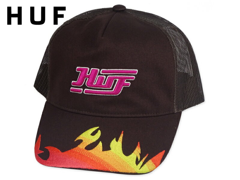 HUF ハフ EXHAUST TRUCKER CAP BROWN メッシュキャップ ブラウン 22349[メンズ レディース]