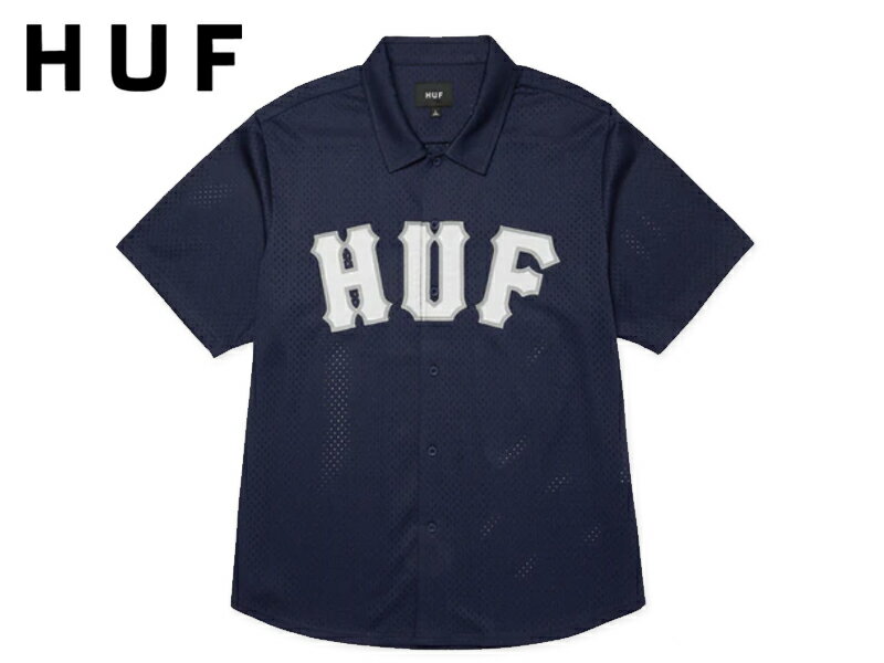HUF �ϥ� ARCH MESH BUTTON UP NAVY ��������å���ܥ��󥷥�� �ͥ��ӡ� 22805 [�����ܡ� �������ȥܡ��� ��� ��ǥ�����...