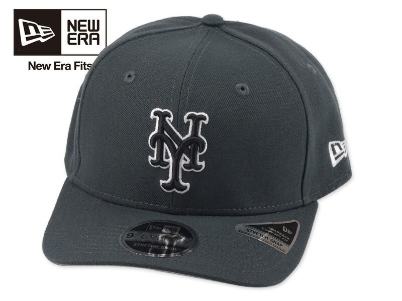 Rakuten - NEWERA ニューエラ 9SEVENTY NEWYORK METS STRETCH CAP CHARCOAL 970 ニューヨーク メッツ ストレッチキャップ チャコール 22897 [メンズ レディース]