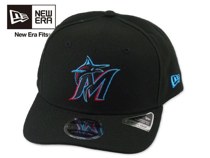 Rakuten - NEWERA ニューエラ 9SEVENTY MIAMI MARLINS STRETCH CAP BLACK 970 マイアミ マーリンズ ストレッチキャップ ブラック 22897 [メンズ レディース]