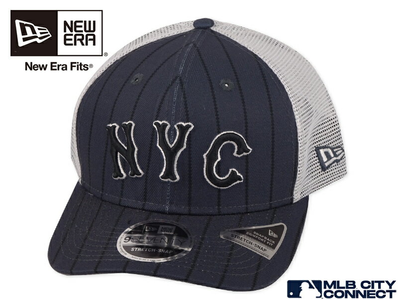 Rakuten - NEWERA ニューエラ 9SEVENTY CITY CONNECT NEWYORK METS STRETCH MESH CAP CHARCOAL/STRIPE 970 ニューヨーク メッツ チャコール/ストライプ ストレッチメッシュキャップ 22128 [メンズ レディース]