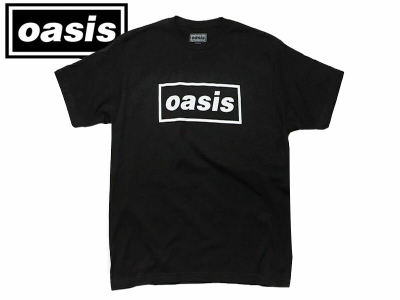OASIS オアシス LOGO T-SHIRTS BLACK ロゴ Tシャツ ブラック 22213