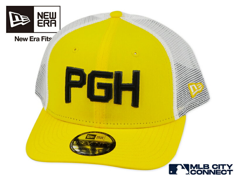 NEWERA ニューエラ 9SEVENTY CITY CONNECT PITTSBURGH PIRATES 22 MESH CAP YELLOW 970 ピッツバーグ パイレーツ イエロー メッシュキャップ 22334 [メンズ レディース]