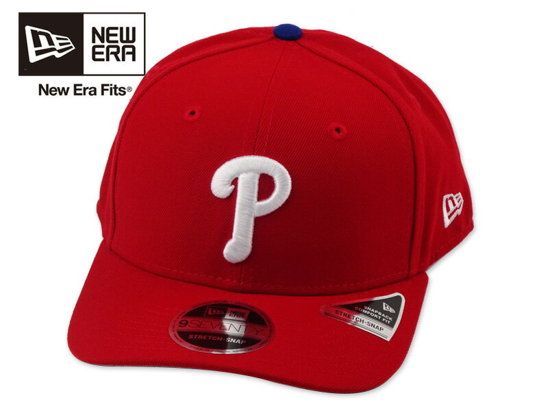 乐天商城 - NEWERA ニューエラ 9SEVENTY PHILADELPHIA PHILLIES STRETCH CAP RED 970 フィラデルフィア フィリーズ ストレッチキャップ レッド 22897 [メンズ レディース]
