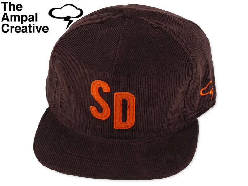 Rakuten - The Ampal Creative アンパルクリエイティブ SD CITY SERIES CORDUROY SNAPBACK BROWN コーデュロイ スナップバック キャップ ブラウン [カルフォルニ スナップバック]21342